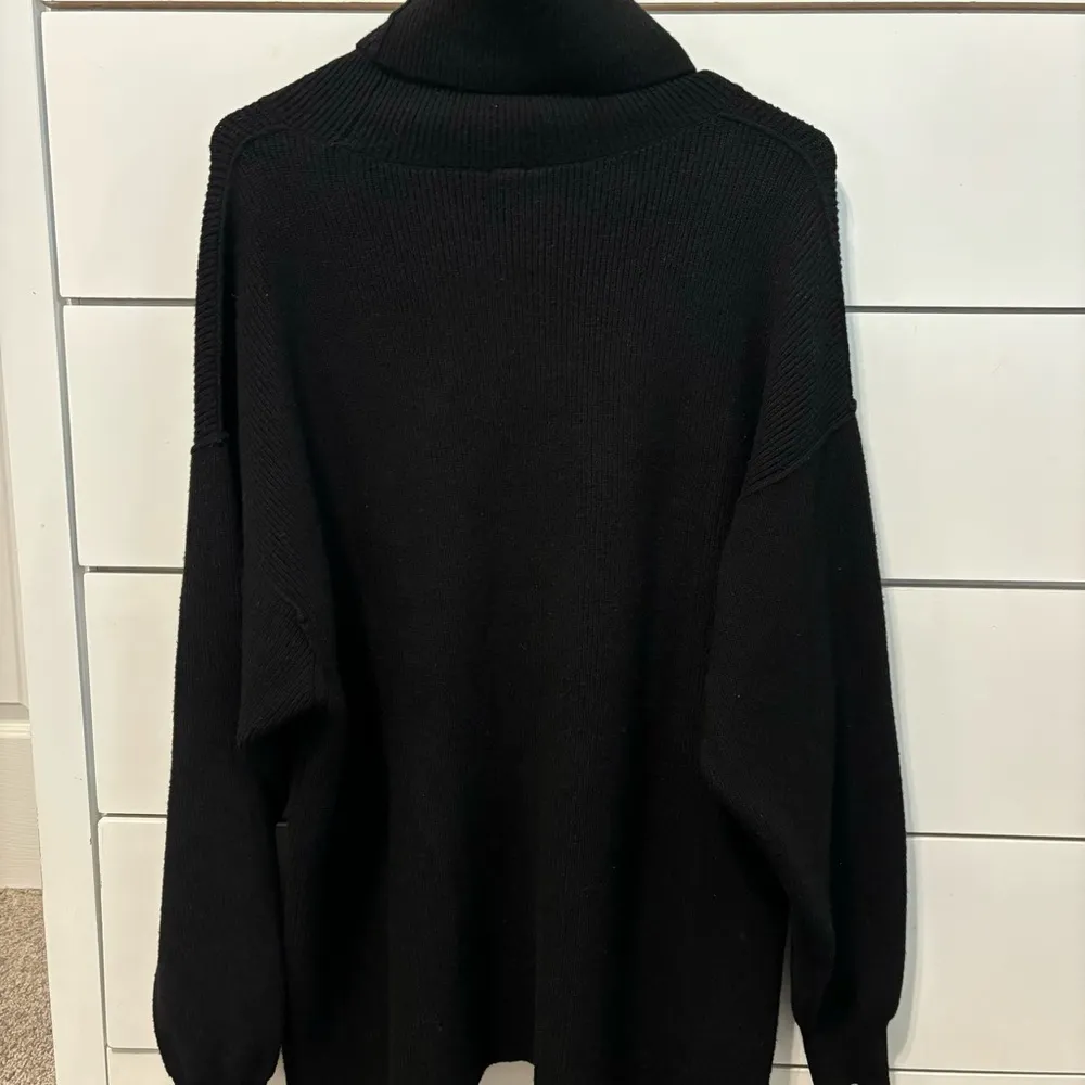 Free People Softly Structured Knit Tunic Black - Image 3