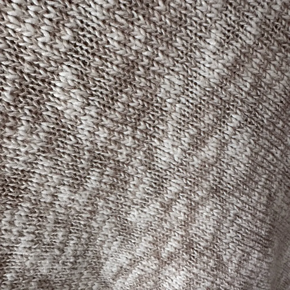 Eileen Fisher Natural Funnel Neck Poncho Organic Cotton Alpaca Lagenlook Oatmeal - Image 5