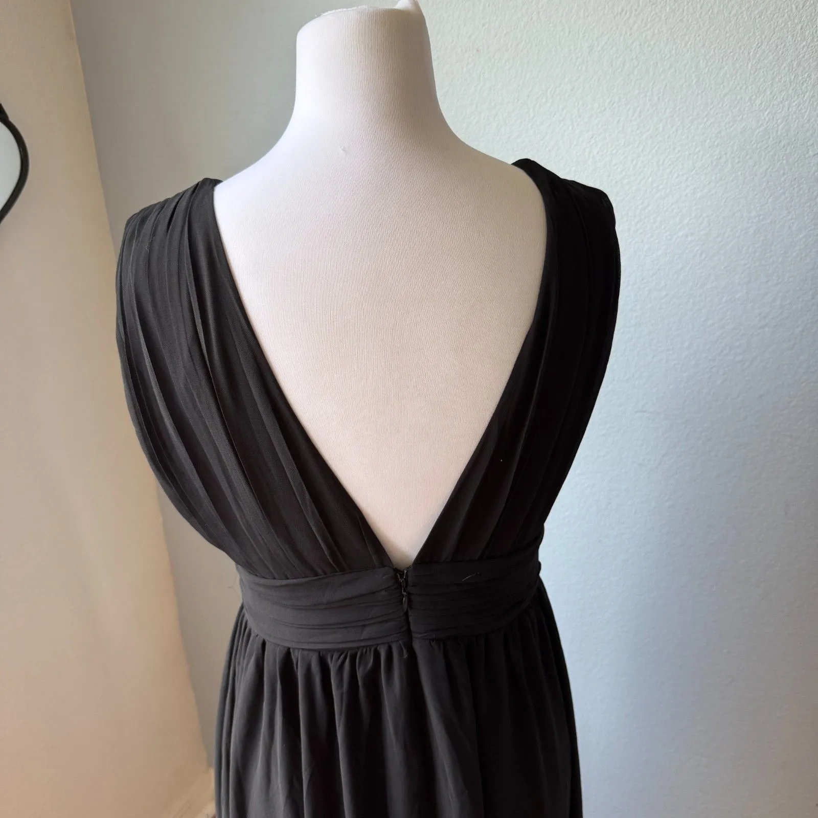 Lulus Heavenly Hues Black Maxi Dress Size Medium - Image 10