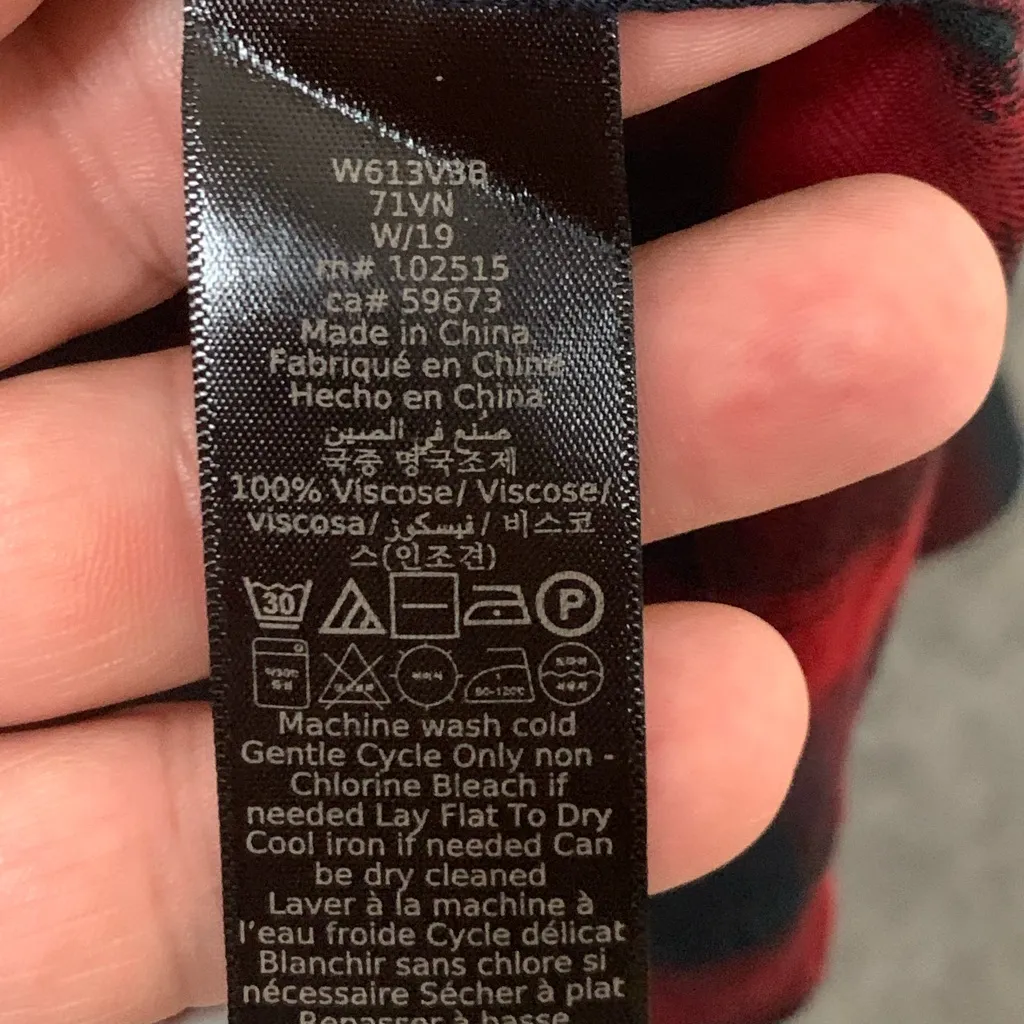 John Varvatos Women Size XL long sleeve‎ button down Shirt Dress Black - Image 5