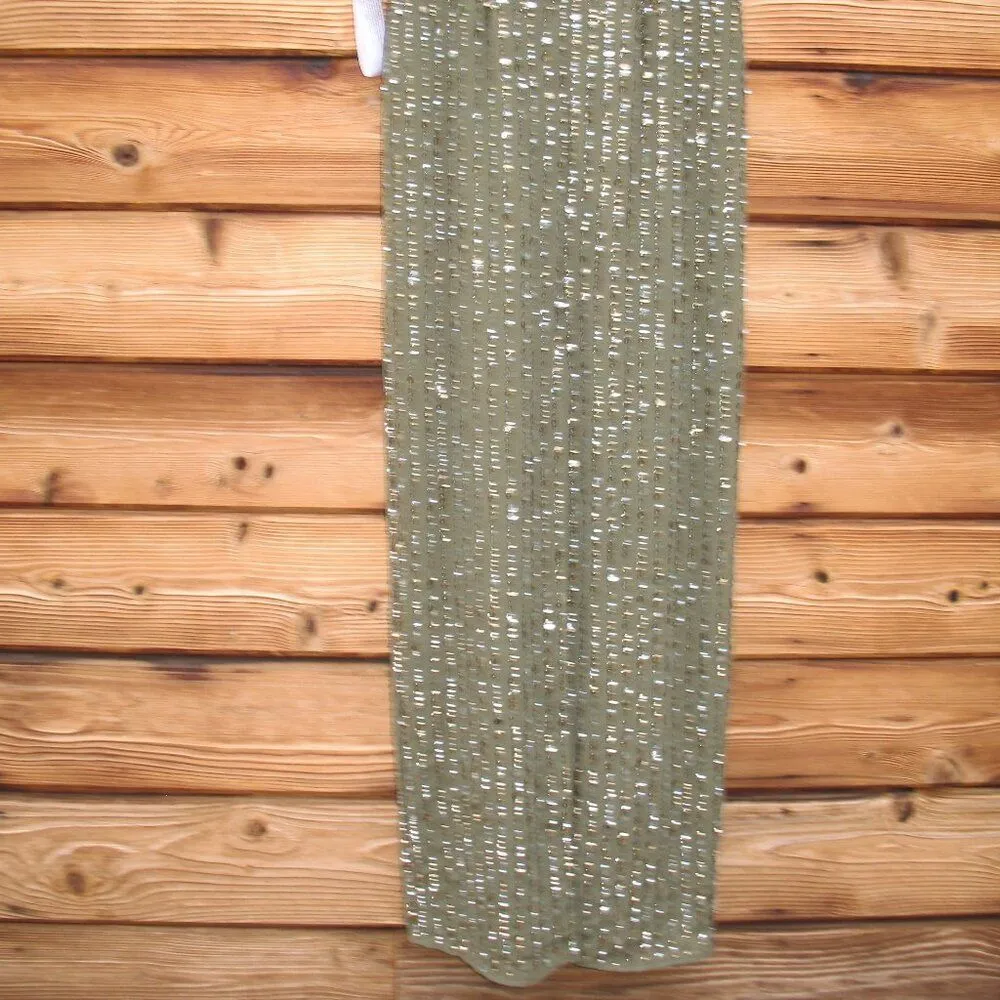 Mac Duggal 93603 Womens Green SEQUINED HIGH NECK SLEEVELESS COLUMN GOWN Dress - Image 9