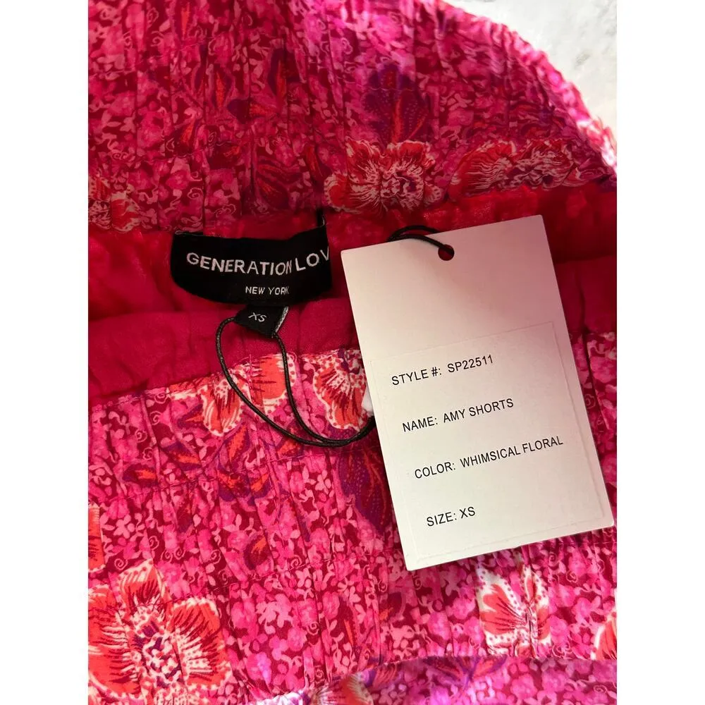 NEW NWT Generation Love Amy Shorts Whimsical Floral Size XS - Image 7