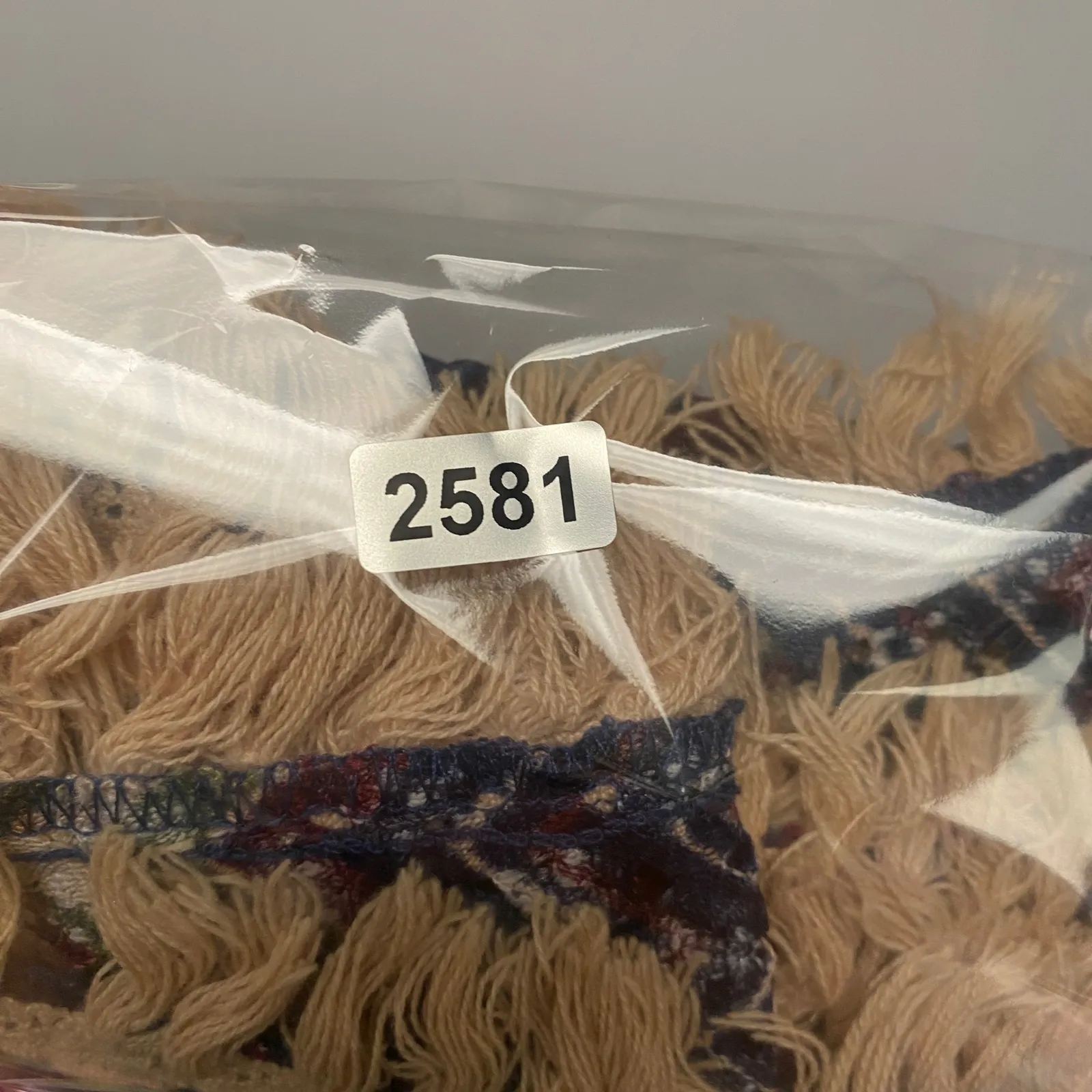 Self Esteem XL Festival Hippie Zigzag Chevron Crochet Vest Fringe Y2K Farmhouse - Image 10