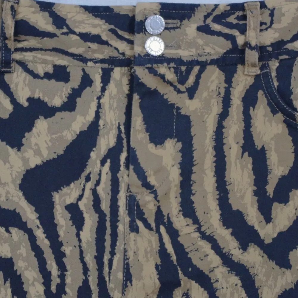 CHAPS Ralph Lauren  Animal Print Psychedelic Skirt Size 4P - Image 5