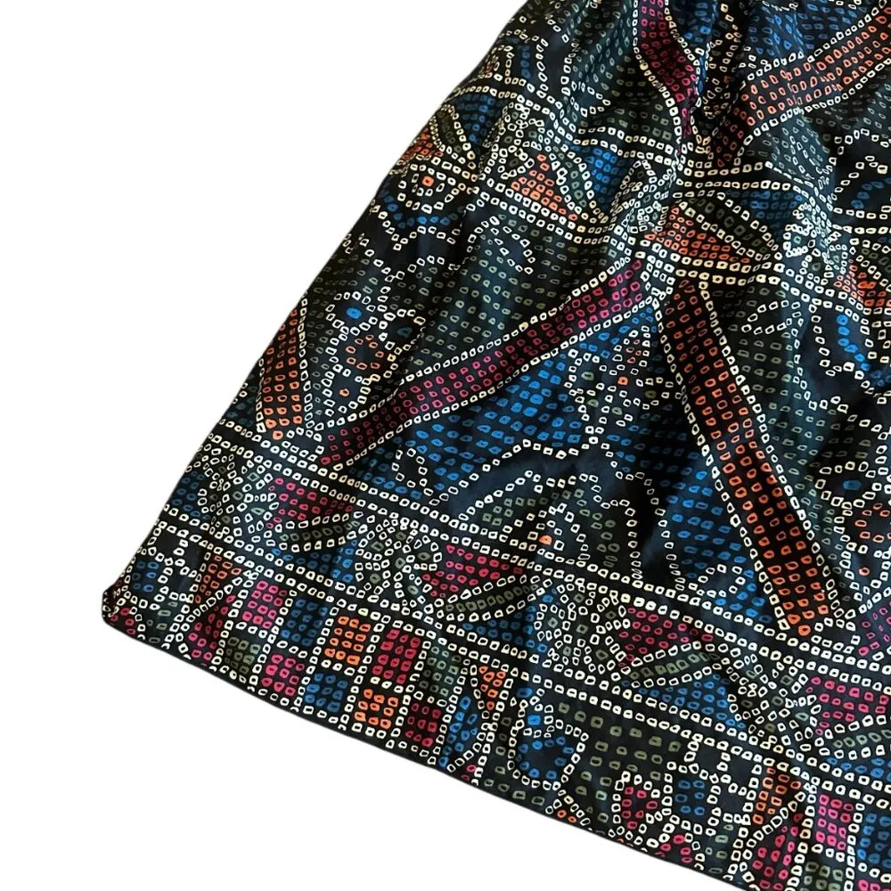 Anna Sui Anthropologie Tesserae Mosaic Beaded A-Line Dress Tribal Party Size 10 - Image 5