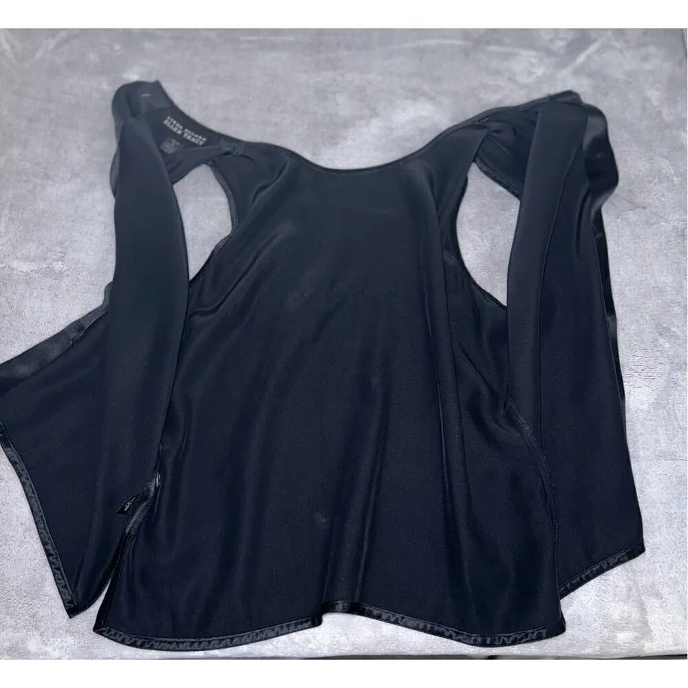 100% Silk Button Back Tank Top Women’s Size 8P - Image 6