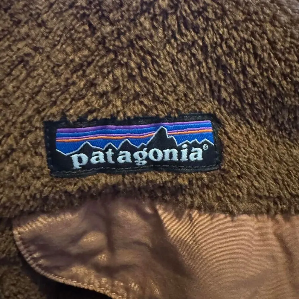 Patagonia Women's Re-tool Quarter Snap Brown & Pink Pullover Fleece Sweatshirt M - Image 5