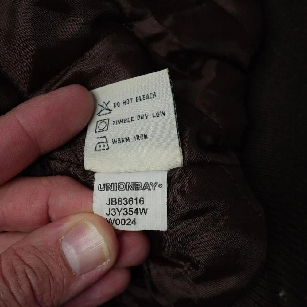 Vintage Y2K Brown Corduroy Sherpa Lined Hooded Vest Snaps Pockets‎ Union Bay M Size M - Image 5