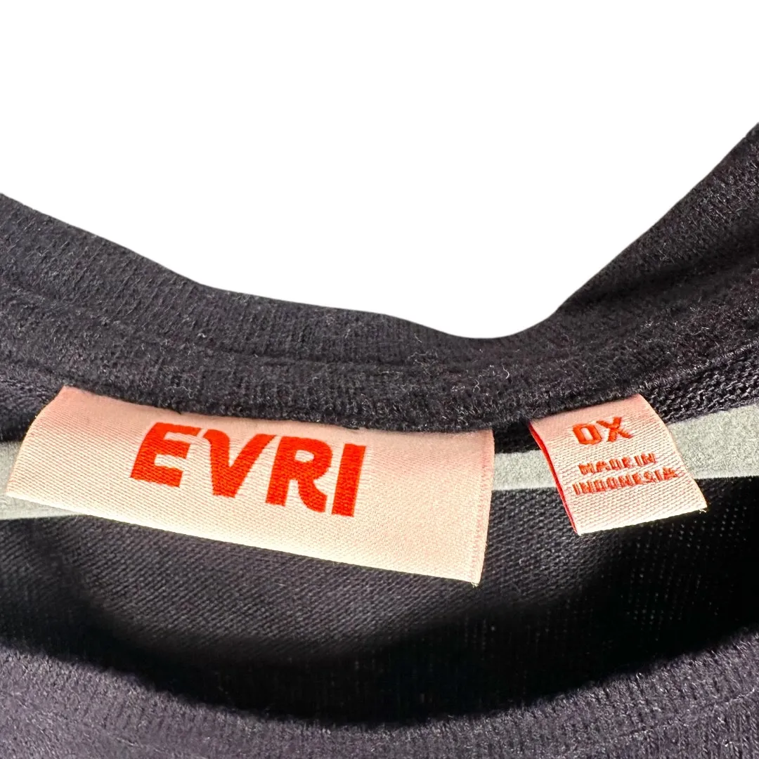 Evri Black With Bright Multicolor HOLIYAY Graphic Top Size 0X - Image 5