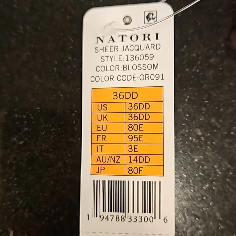 💕NATORI💕 Sheer Jacquard Full Fit Contour Underwire Bra ~ Blossom Pink 36DD NWT - Image 9