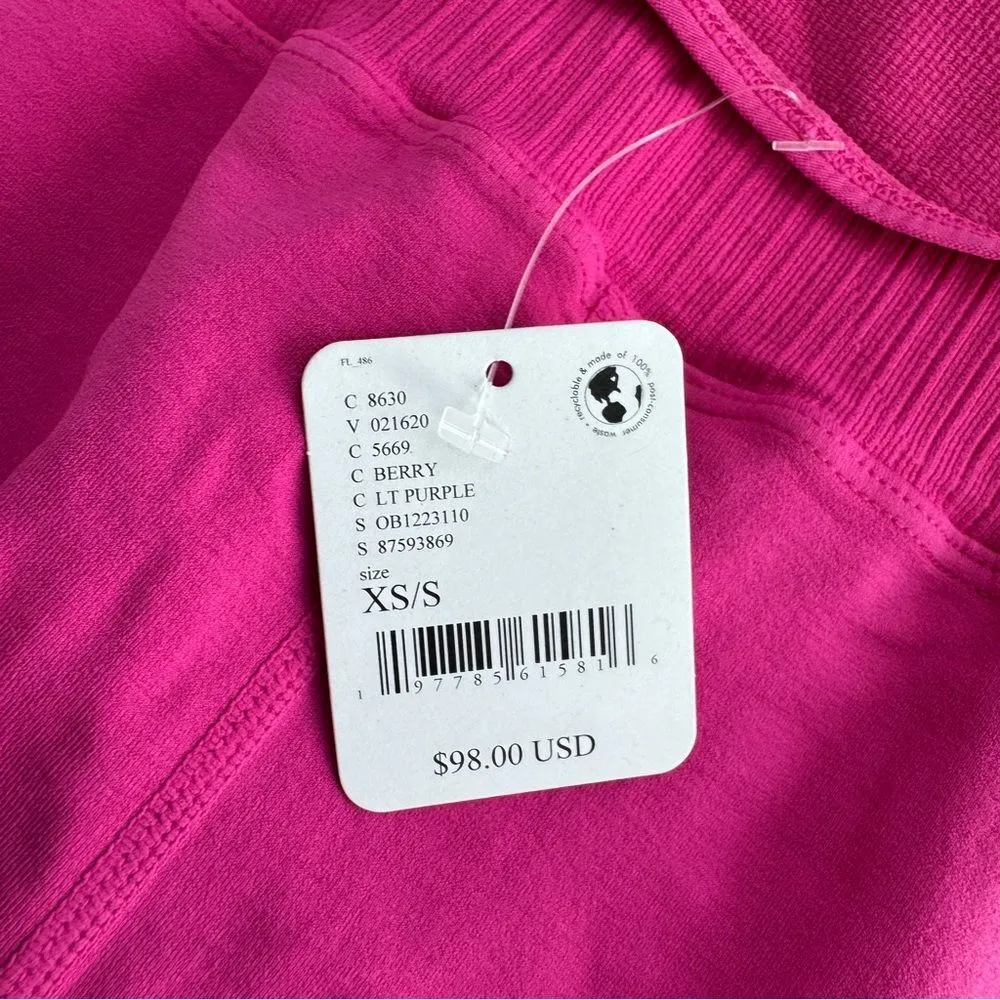 Free People Movement Good Karma Jumpsuit in Berry Size X-Small/Small NWT - Image 5