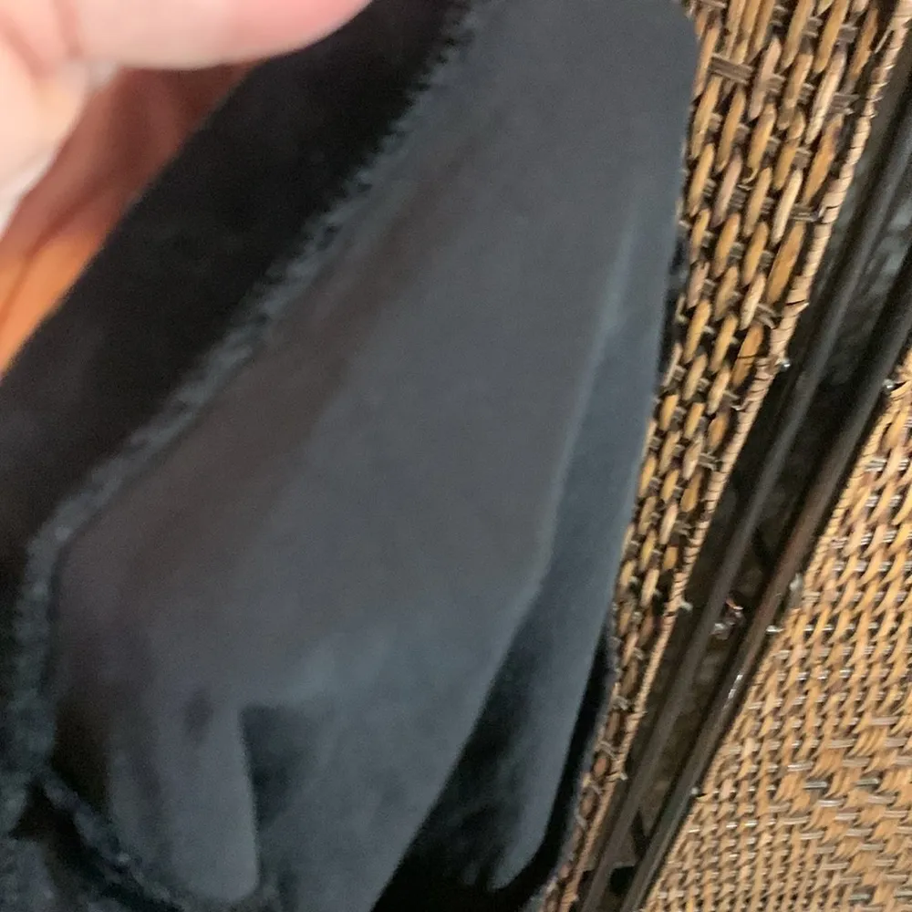 Vintage Laura Ashley Black Velvet Silk Blend Sleeveless Dress Size 6 - Image 7