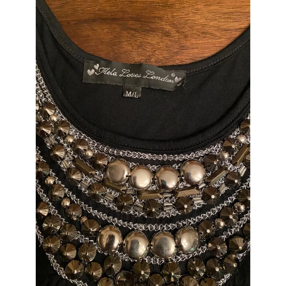 Double tank size M/L silver studs women Size M - Image 2