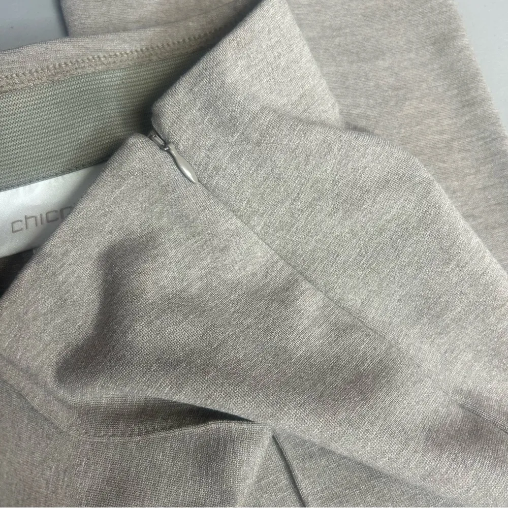 Chico's Tan Light Brown Trouser Pants Zip Side Closure Career Wear Professional - Image 4