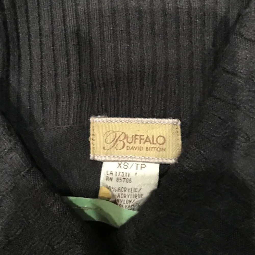 David Bitton Buffalo Sweater Black XS - Image 2