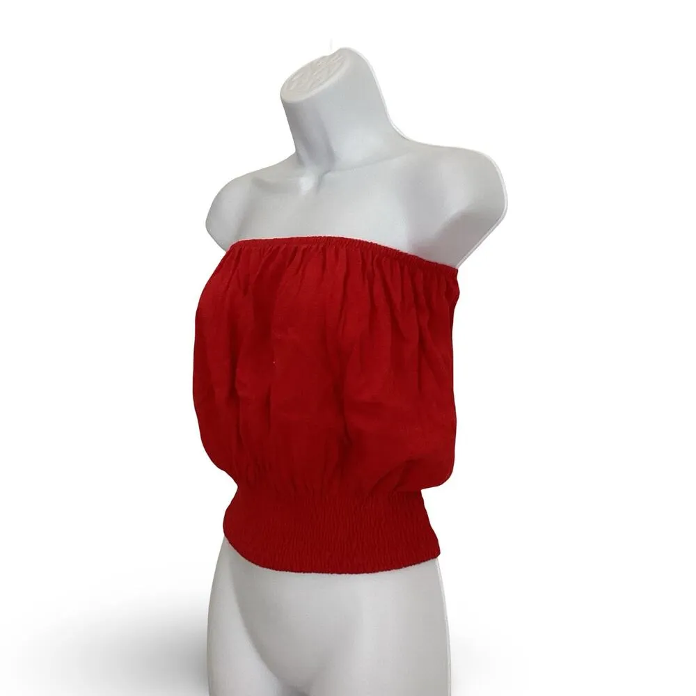 Color Trend Tube Top Red Size undefined - Image 2