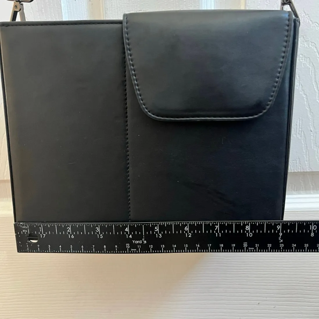 Kate Gabrielle Ella Black Bottle Cup Holder Purse Adjustable Straps - Image 10