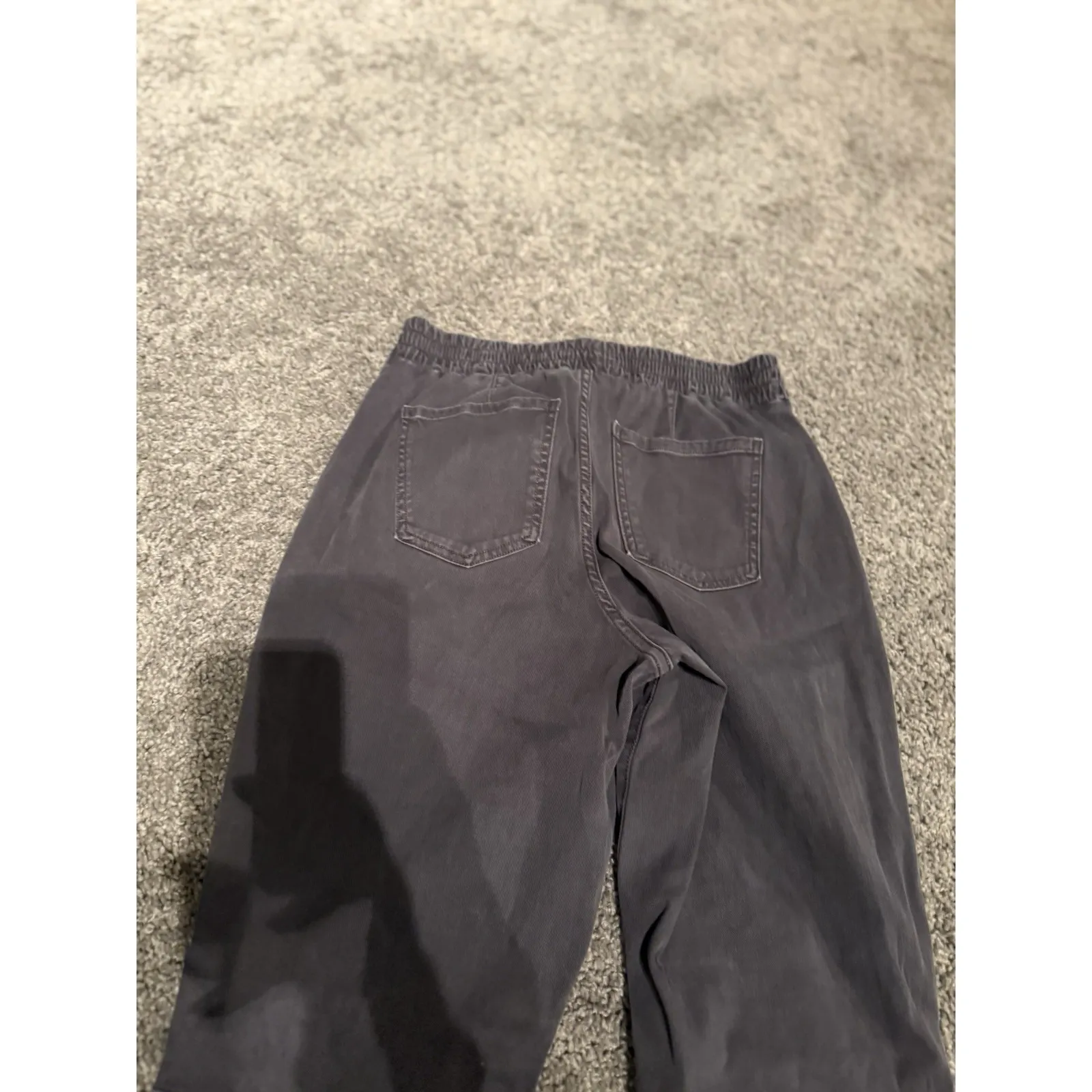 Spanx Women's Stretch Twill Cargo Joggers L Gray - Image 13