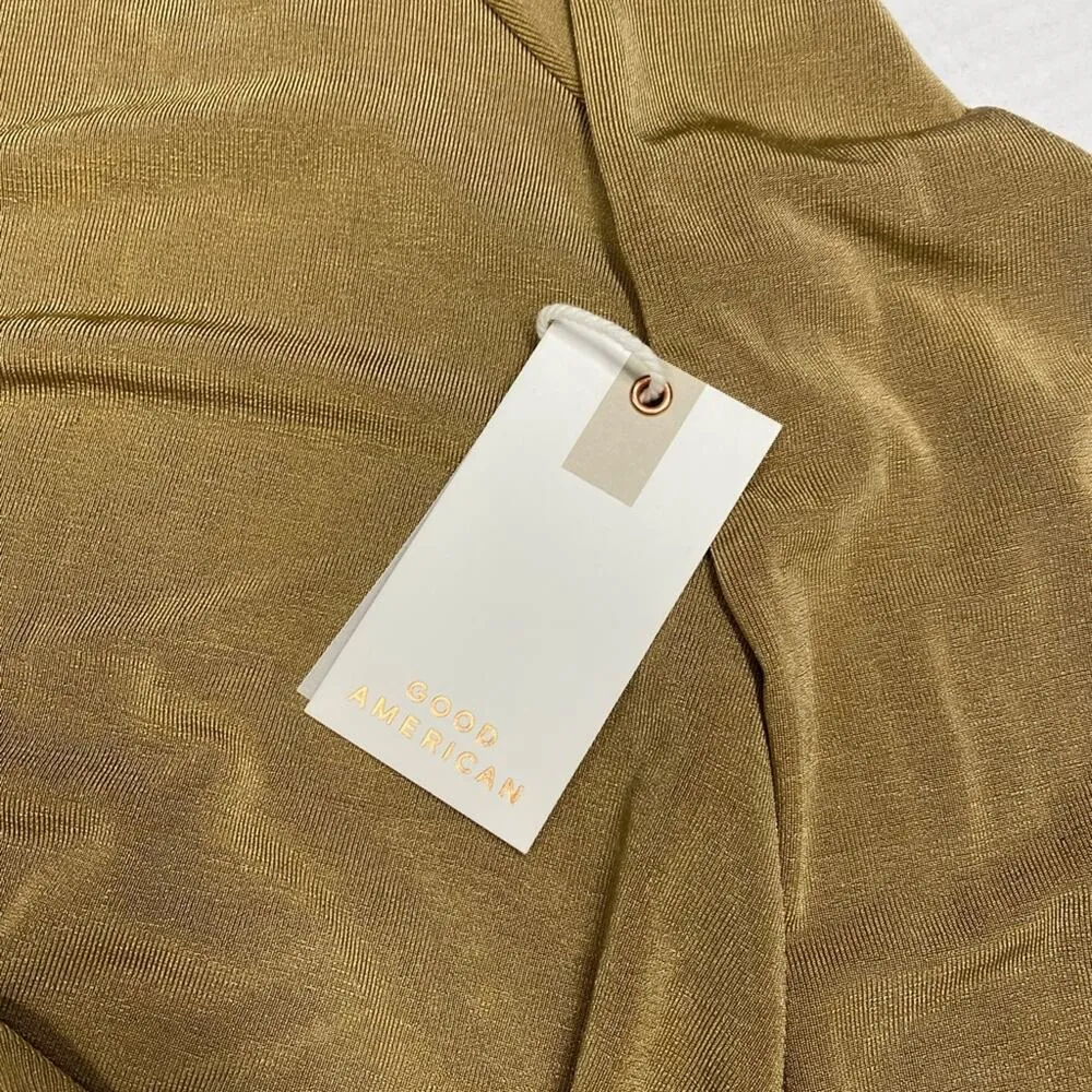 GOOD AMERICAN Wrap-effect stretch-jersey top size 3 (b18) - Image 9