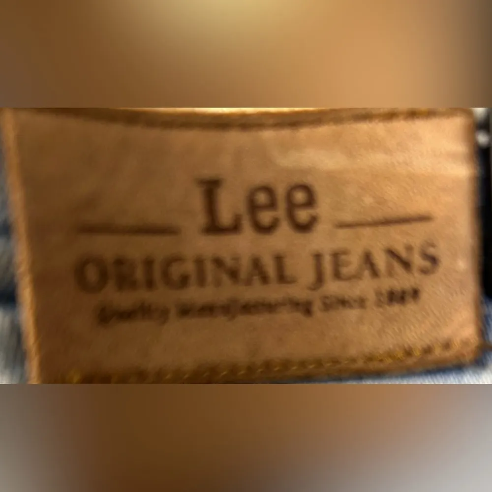 Vintage Black Lee original jeans 34 waist stretched inseam 19 inches Midwest 13” - Image 6