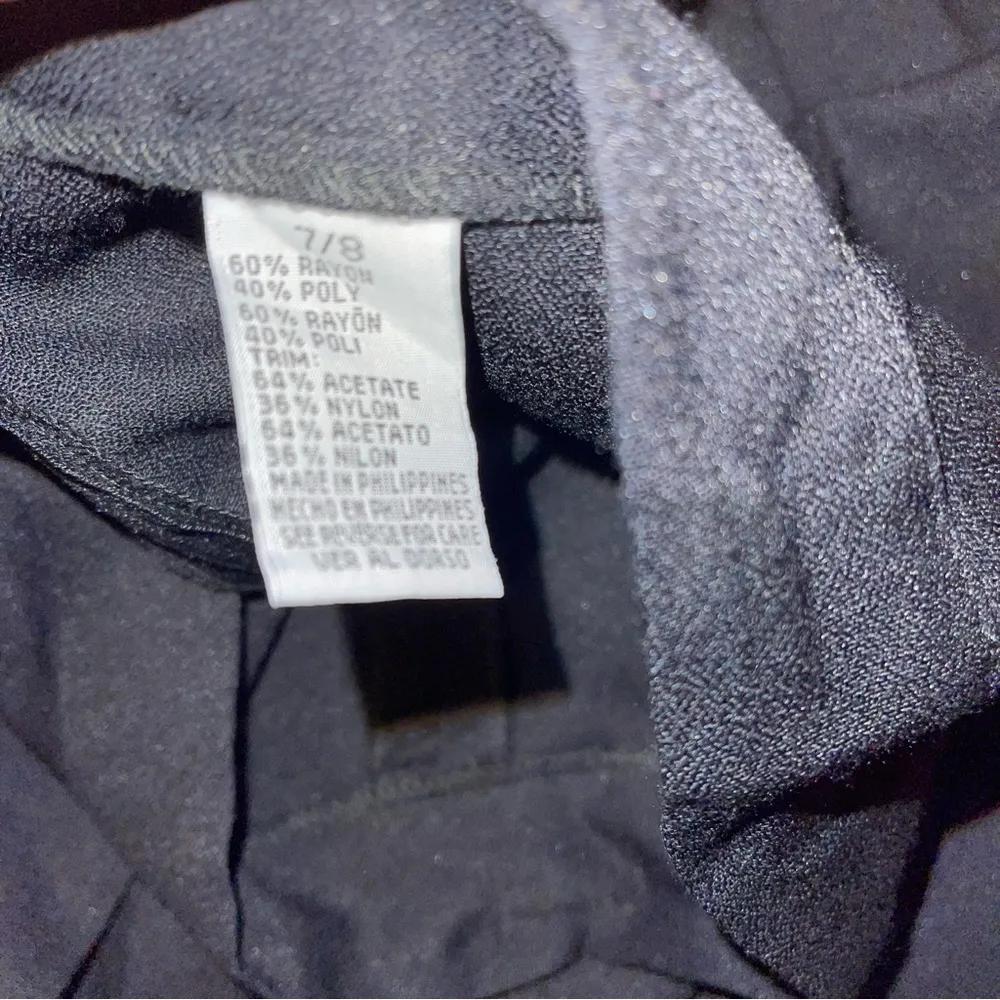 Scarlett Women’s 2 Pc Skirt Set Black Velvet Cuffs Neck Buttons Size 7/8 Vintage - Image 11