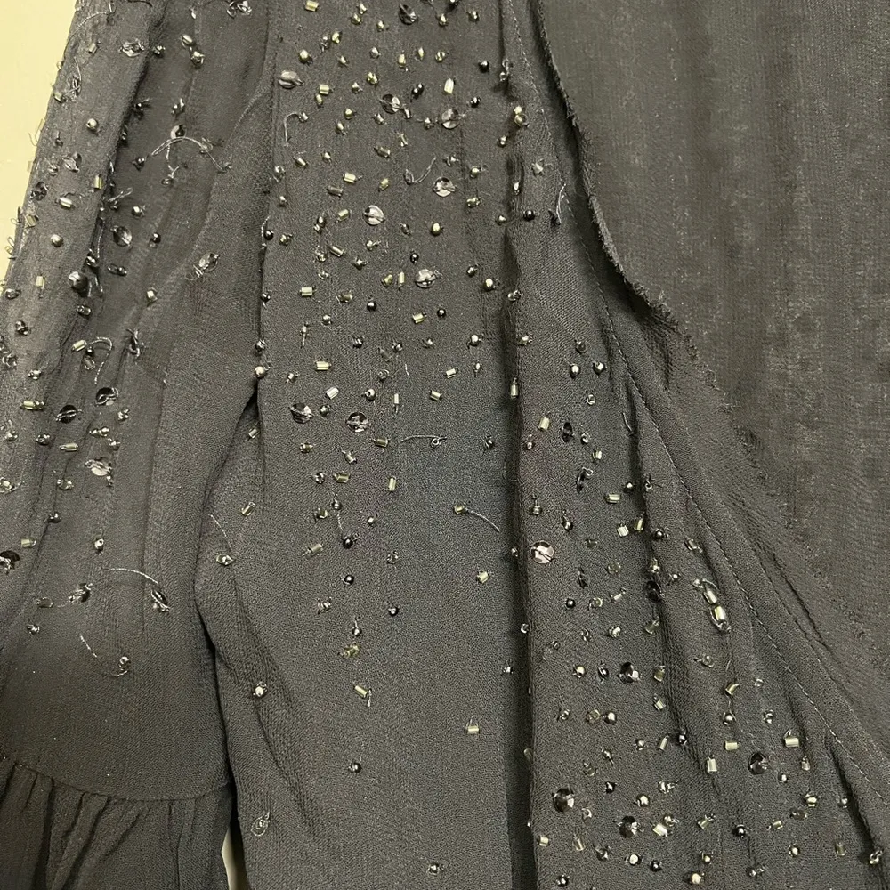 Free People Georgette Beaded Wrap Dress - XS - Image 3