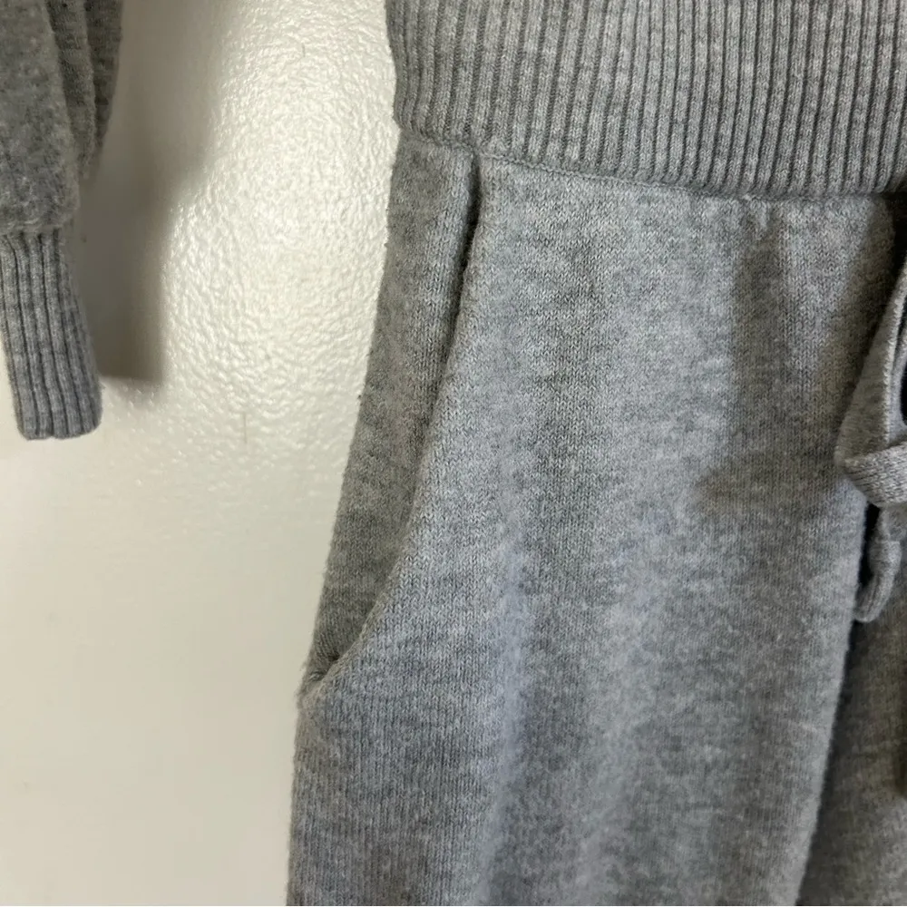 Grey Funnel Neck Long Sleeve Romper XS - Image 5
