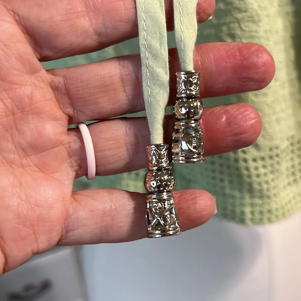 Blue Rain Textured Cutout Shorts - Image 5