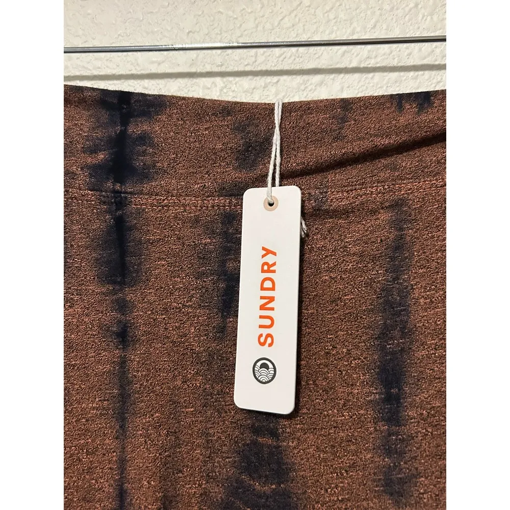 NEW Sundry Women's Size 1 Small Skirt Tie Dye Bleach Pull On Stretch Made in USA - Image 8