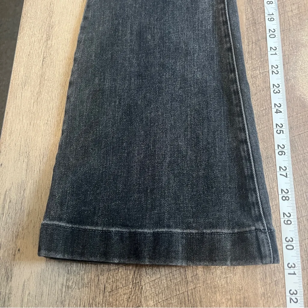 Michael Kors Selma Flare Black Jeans Womens Size 8 Buttonfly High Rise Festival - Image 9