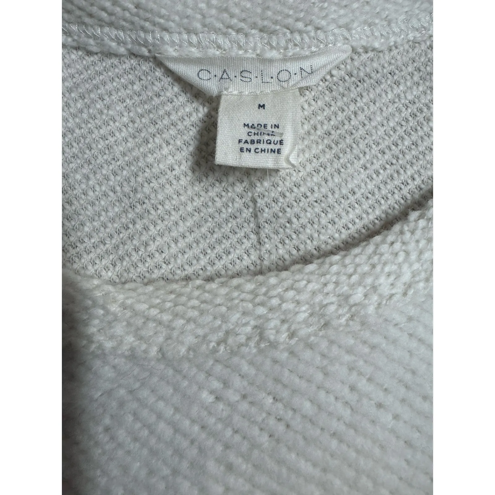 Caslon Cream Knit Belted Midi Sweater Dress Women’s Size Medium Nordstrom Casual - Image 7