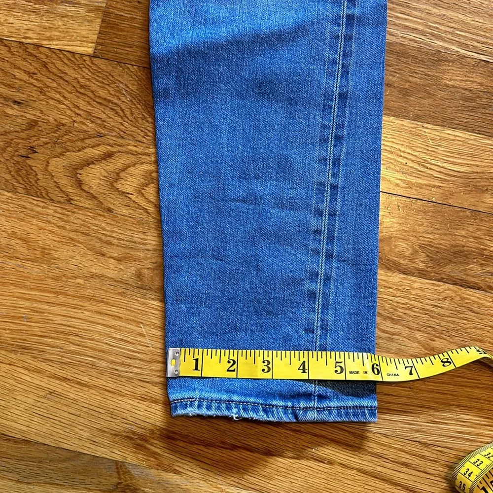 Levi’s 72 High Rise Skinny Blue Holes Ripped Distressed Jeans Denim Womens 32 - Image 5