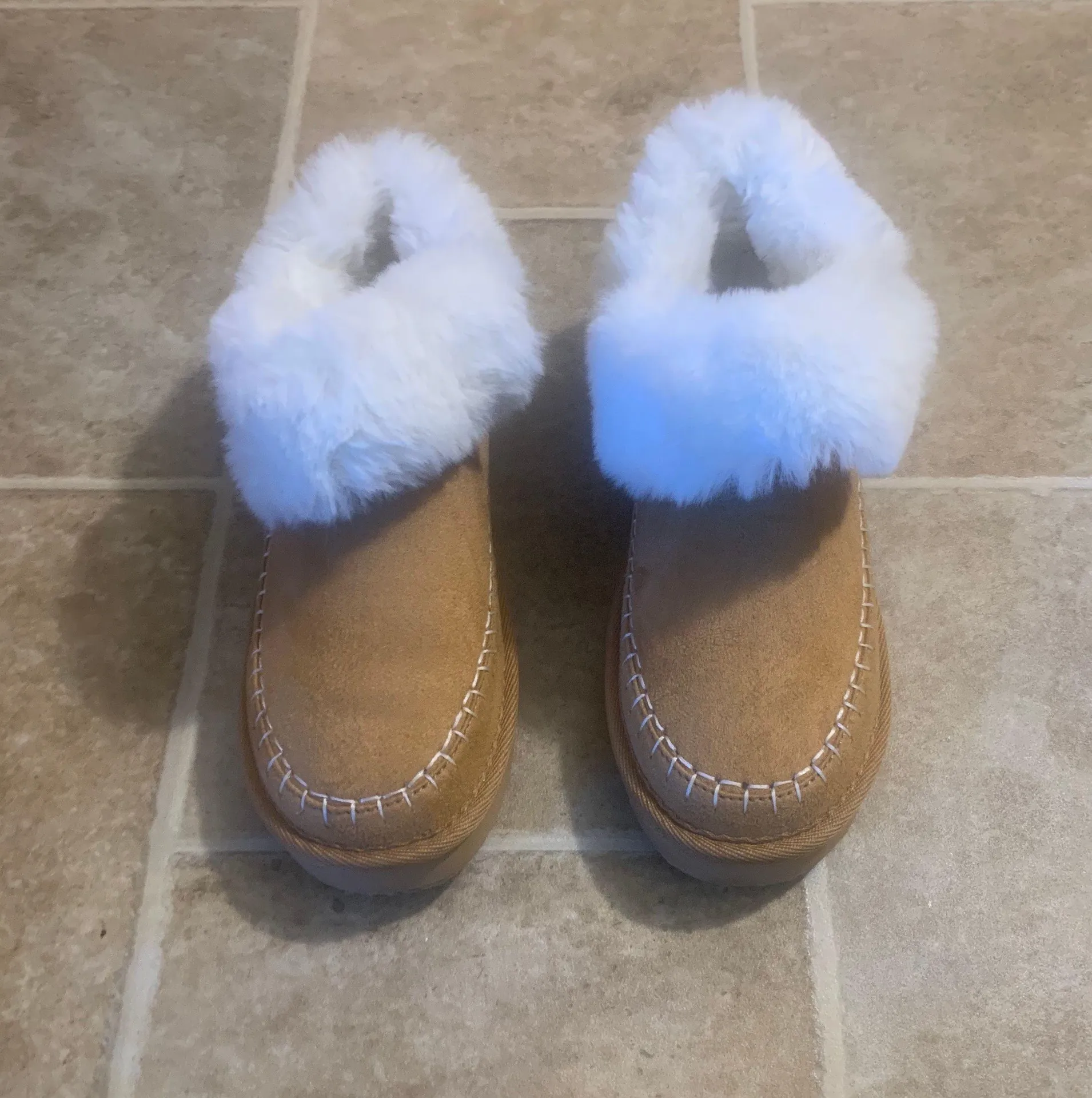 AE Fur Lined Slipper Booties - Image 2