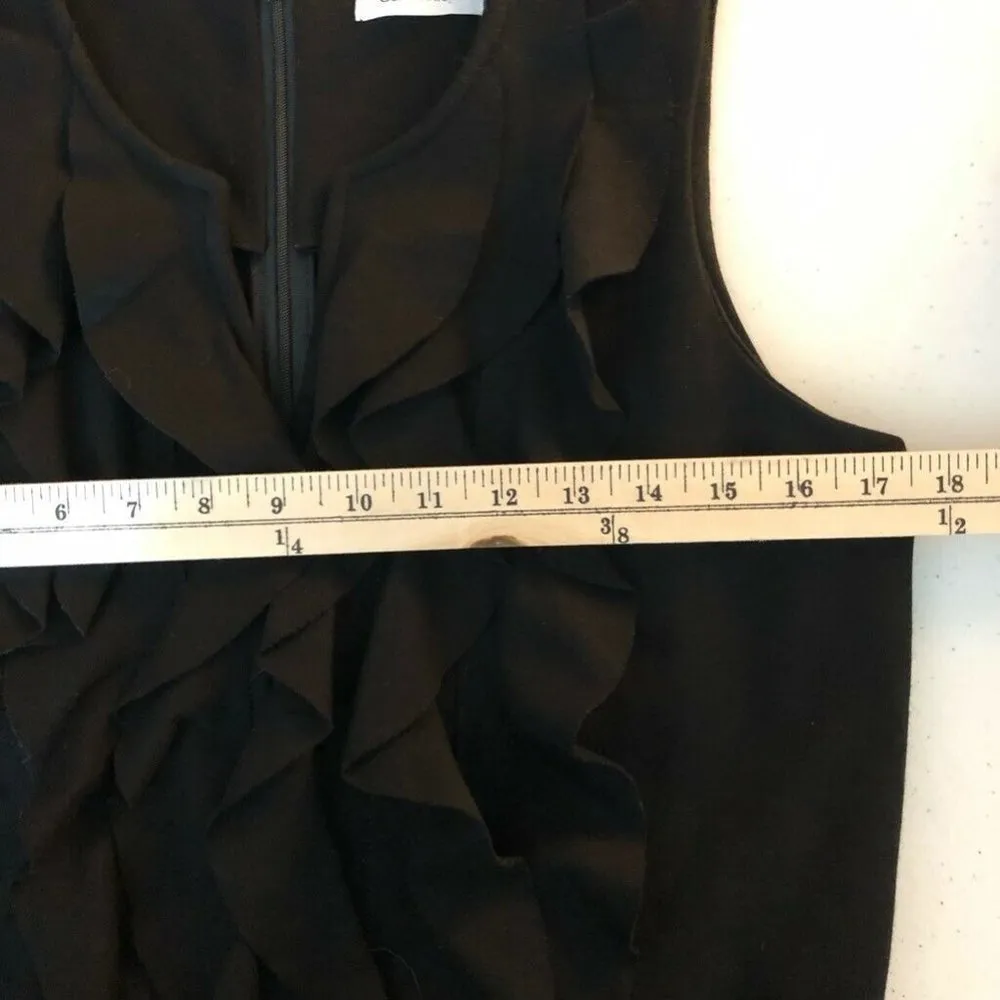 Calvin Klein Womens Sheath Dress Black Stretch 10 - Image 5