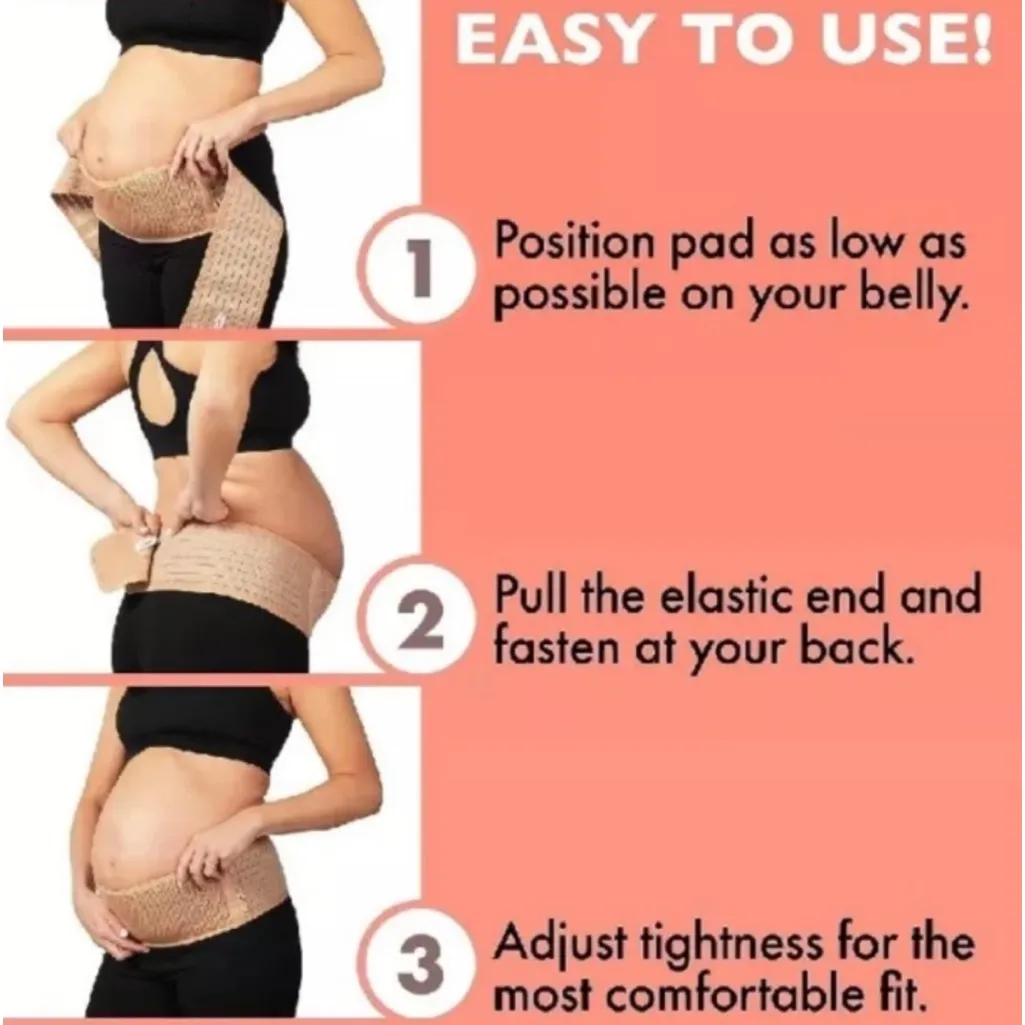 AZMED MATERNITY BELT Tan - Image 5