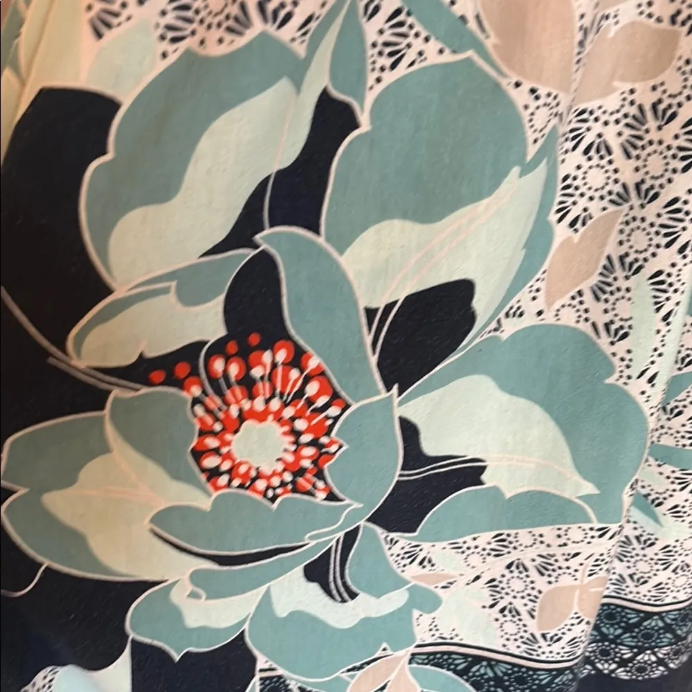 Liz Lange Blue and White Sleeveless Maternity Sundress - Image 3