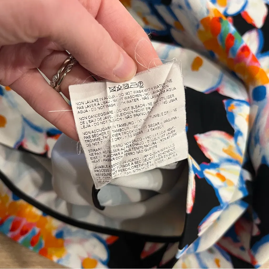 Etro Runway Collection Cold Shoulder Floral Colorblock Pencil Dress Size 38/2 US Blue - Image 7