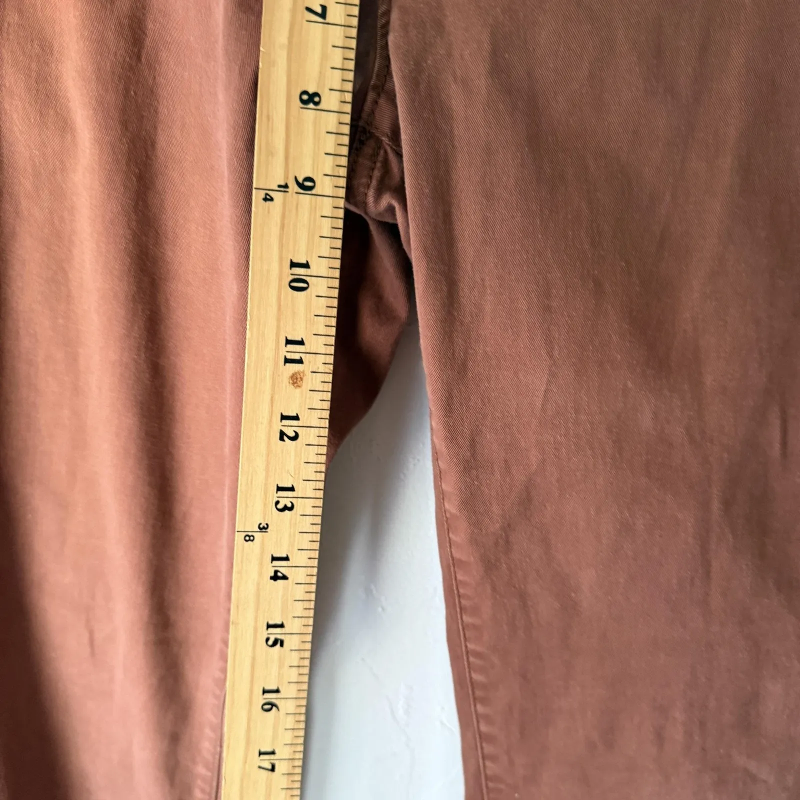 American Eagle Pants Y2k 10 Long Brown Kick‎ Boot Stretch Casual Chino Flare - Image 5