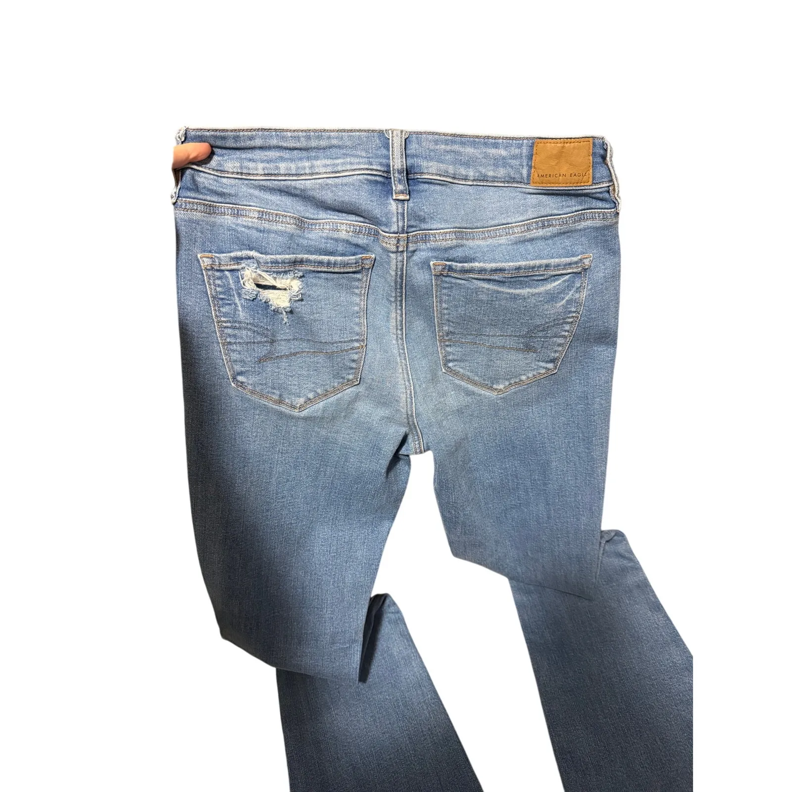 American Eagle High Rise Skinny Kick Jeans - Image 4