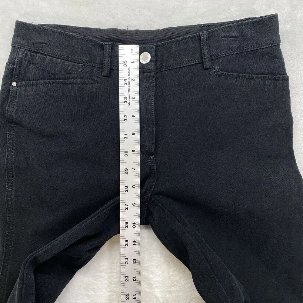 Chicos Jeans Womens 0 S The So‎ Slimming Girlfriend Ankle Black Cotton Blend Zip - Image 4