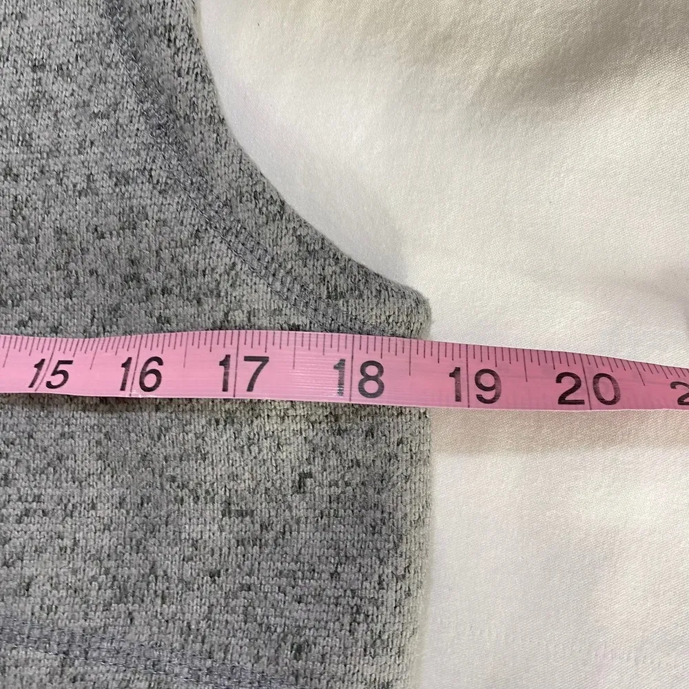 NWT Simply Southern Dark Heathered Gray Full Zip Fleece Lined Vest Size Small - Image 2