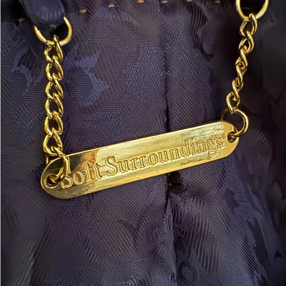 Soft Surroundings Astrid Velvet Shawl Collar Coat - M Elegant Event Wool blend - Image 7