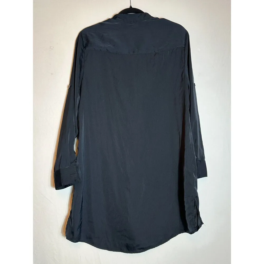 Summersalt Black The Short Effortless Shirt Dress Coverup Size Small - Image 3