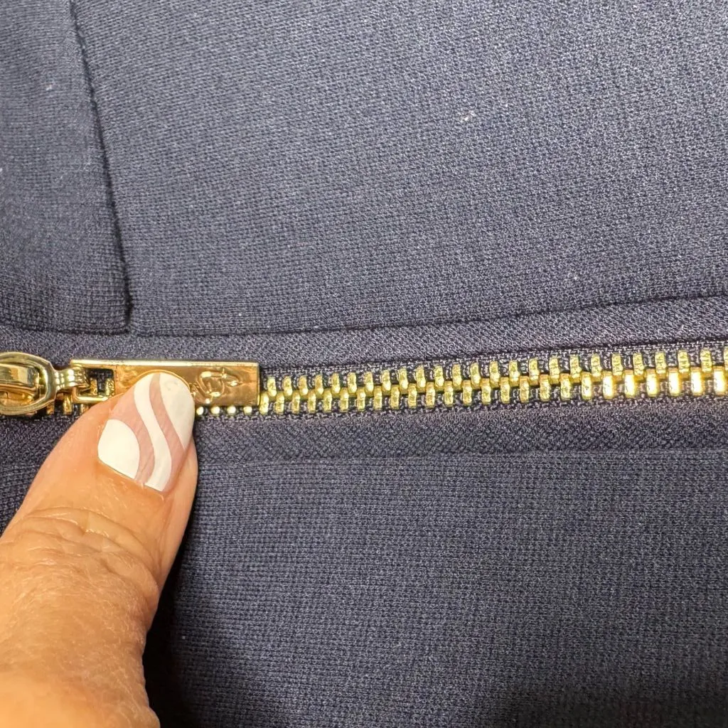 Eliza J Womens Navy Blue Cap Sleeve Mini Fit and Flare Dress Size 4 - Image 7