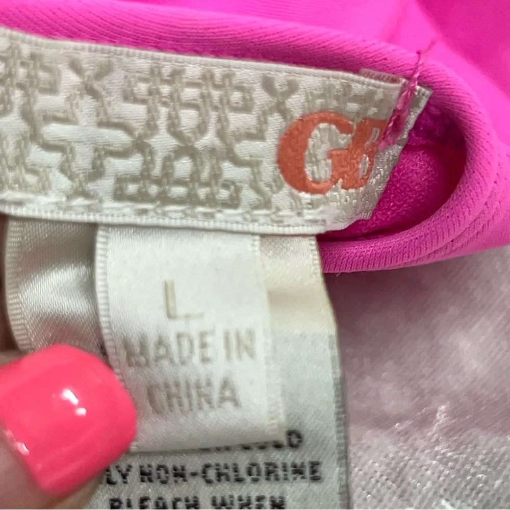 GB hot pink Barbie core large one piece swimsuit adjustable straps cross cross - Image 7