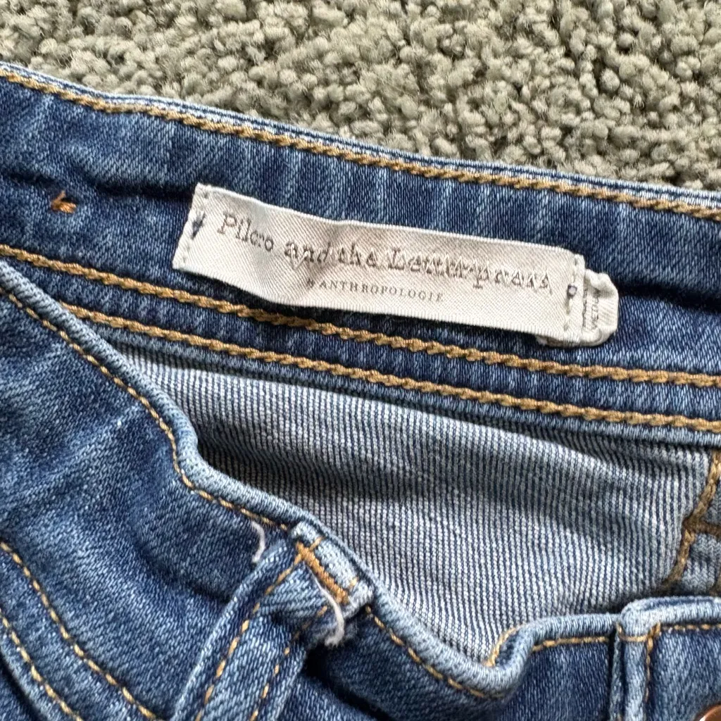 Anthropologie Pilcro And The Letterpress Slim Boyfriend Jeans Sz 25 Distressed - Image 7