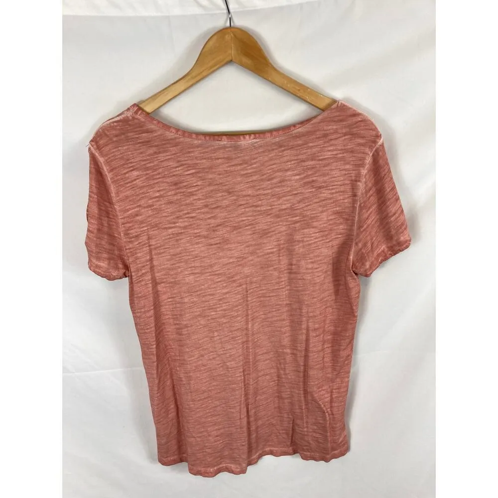 SANCTUARY Twist Sleeve V-Neck Short Sleeve T-Shirt - Image 7