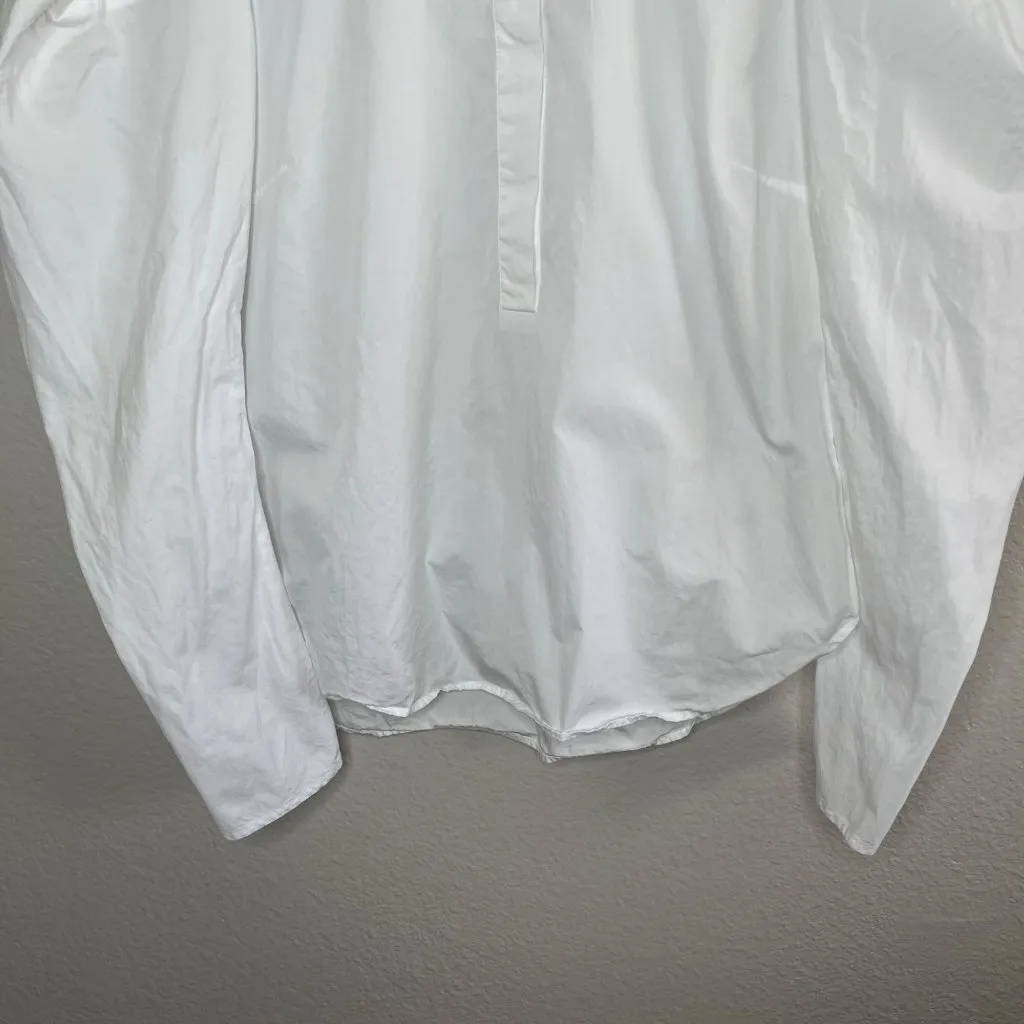 A.L.C. Womens Hudson Puff Sleeve Blouse White Cotton Top Size 4 - Image 6