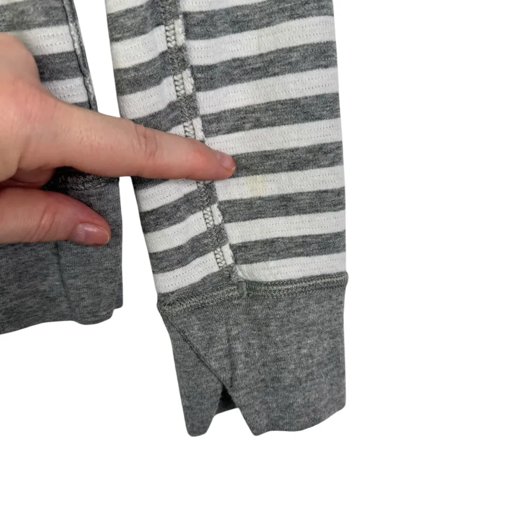 LULULEMON Open Your‎ Heart Long Sleeve II Reversible Gray Striped Heathered XS 4 - Image 9