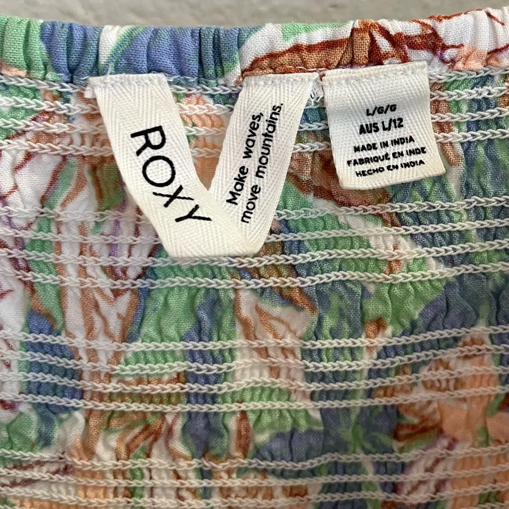 Roxy Hello Petal Mini Dress Floral Large - Image 6